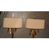 1970′ Paire d Appliques Maison Charles Aux Feuillages De Laurier | Biron 1970' Paire d Appliques Maison Charles Aux Feuillages De Laurier