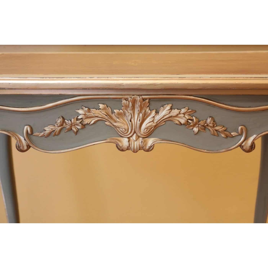 Table à jeux en bois peint de style Louis XV