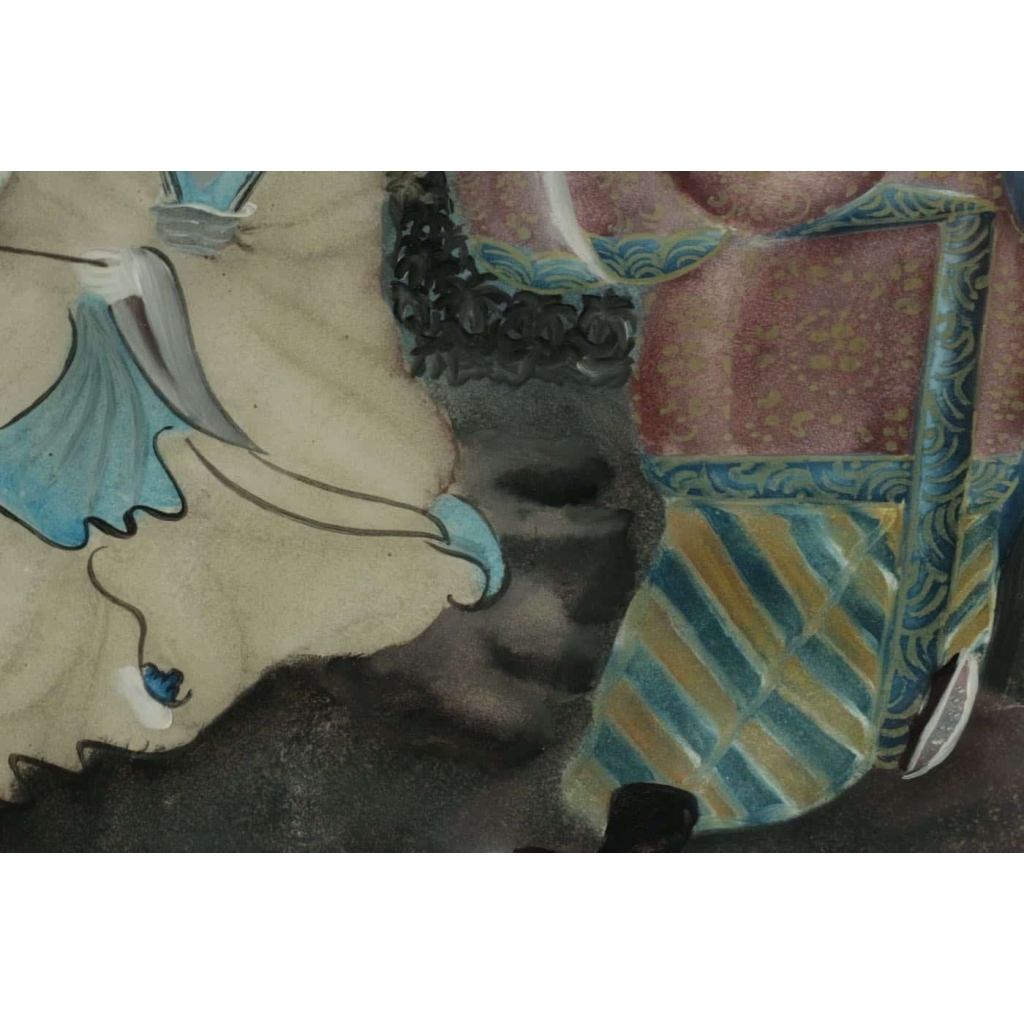 Paire de Sous -Verre, Art d’Asie | Biron Paire de Sous -Verre, Art d'Asie