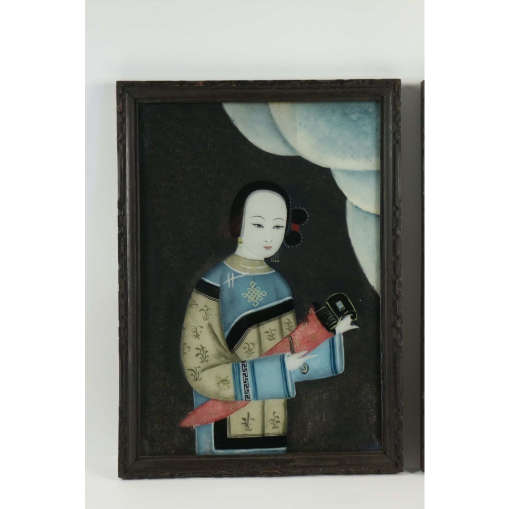 Paire de Sous -Verre, Art d’Asie | Biron Paire de Sous -Verre, Art d'Asie