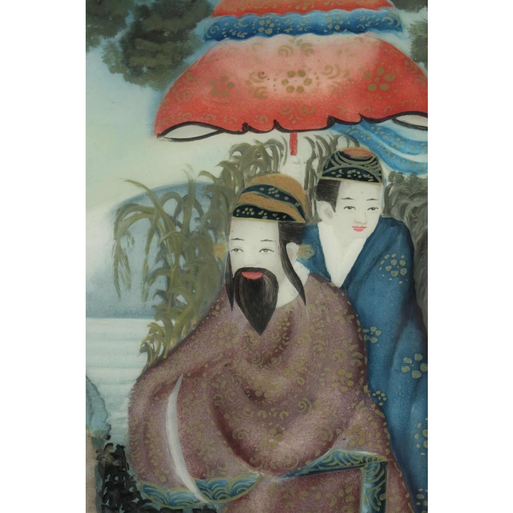 Paire de Sous -Verre, Art d’Asie | Biron Paire de Sous -Verre, Art d'Asie