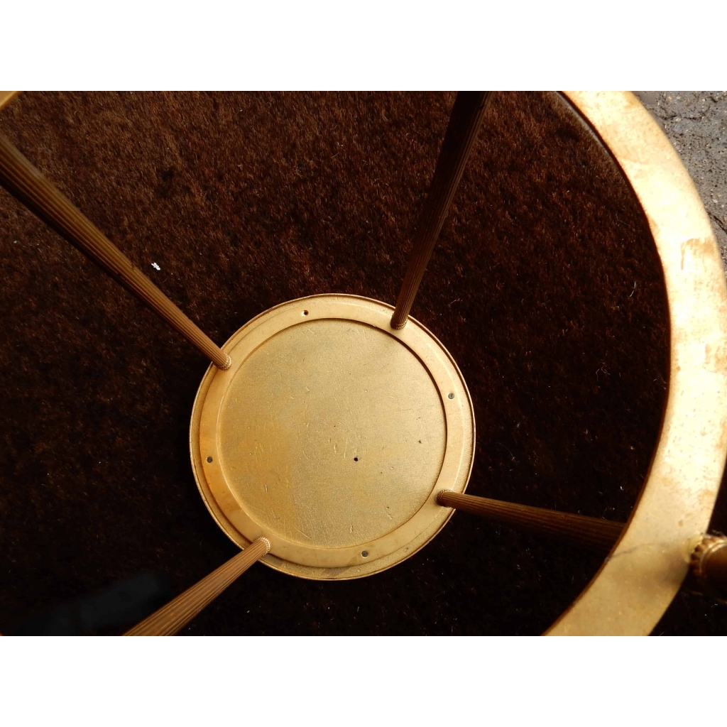 1950/70 Lampe A l Ananas en Bronze en Laiton Signée Charles & Fils