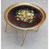 1950/70 Table Basse Plateau Laque de Chine Maison Bagués en Laiton,Pieds Griffe | Biron 1950/70 Table Basse Plateau Laque de Chine Maison Bagués en Laiton,Pieds Griffe