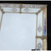 1970 Miroir Aux Etoiles Filantes Style Véronese Rectangulaire Parecloses et Fleurs Dorées a l Or 102 X 82 cm | Biron 1970 Miroir Aux Etoiles Filantes Style Véronese Rectangulaire Parecloses et Fleurs Dorées a l Or 102 X 82 cm