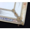 1970 Miroir Aux Etoiles Filantes Style Véronese Rectangulaire Parecloses et Fleurs Dorées a l Or 102 X 82 cm | Biron 1970 Miroir Aux Etoiles Filantes Style Véronese Rectangulaire Parecloses et Fleurs Dorées a l Or 102 X 82 cm