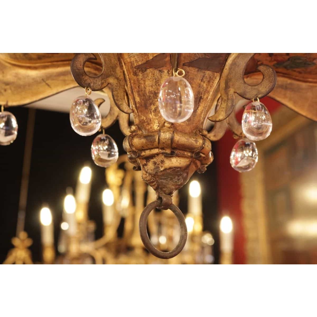 Lustre japonisant 19e | Biron Lustre japonisant 19e