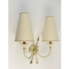 Paire d'appliques 1950 Maison Lunel