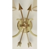 Paire d'appliques 1950 Maison Lunel