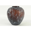 René Lalique Vase » Perruches » Teinté Ambre | Biron René Lalique Vase" Perruches " Teinté Ambre