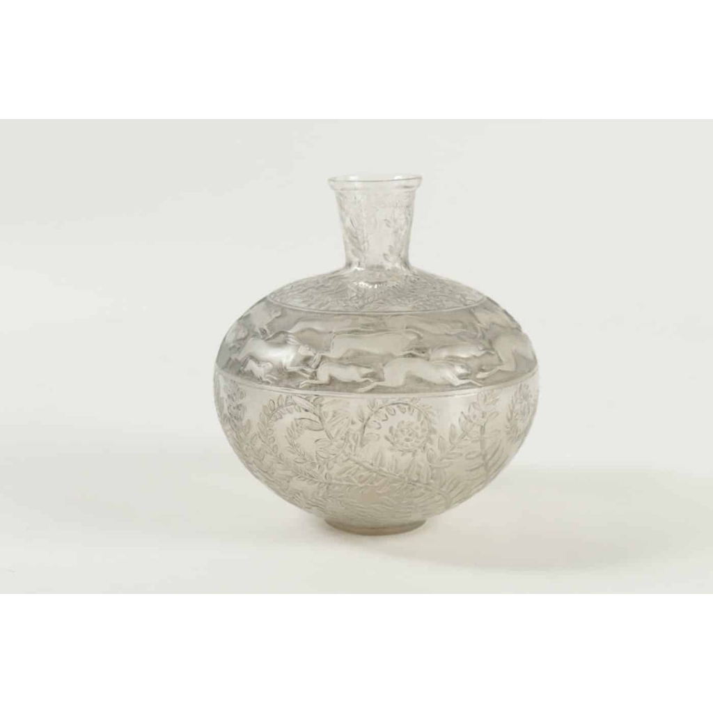 René Lalique Vase « Lièvres » | Biron ||||||