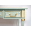 Petit bureau plat de style Louis XVI en laque céladon, circa 1950 | Biron Petit bureau plat de style Louis XVI en laque céladon, circa 1950