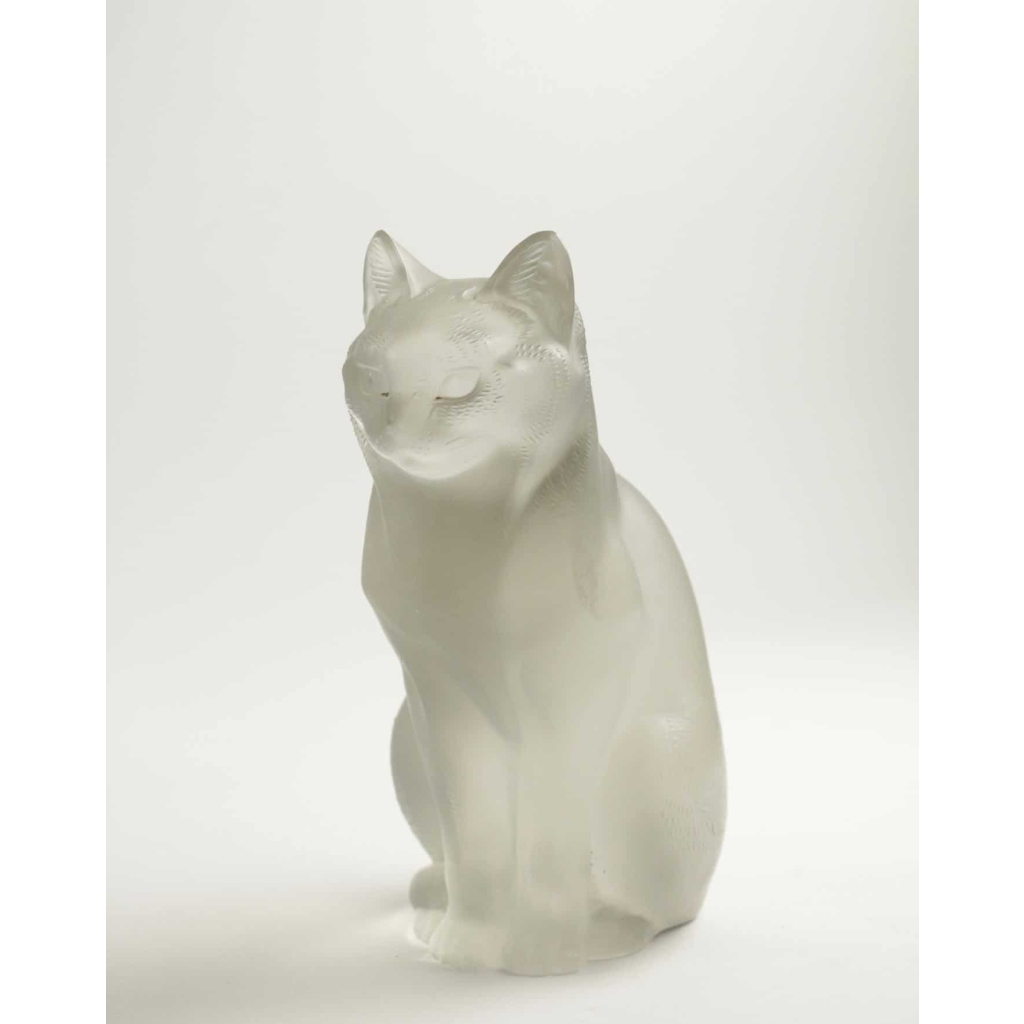 René Lalique (1860-1945) « Chat Assis » | Biron René Lalique (1860-1945) "Chat Assis"