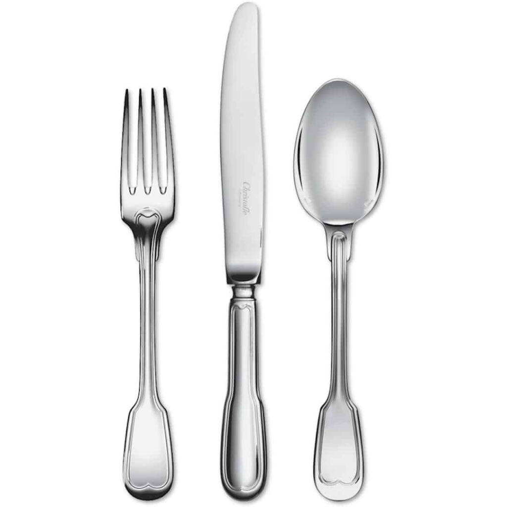 Christofle Flatware « Chinon » Silverplated 103 pieces | Biron |||||