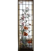 PAIRE DE VITRAUX Á DECOR FLORAL | Biron PAIRE DE VITRAUX Á DECOR FLORAL
