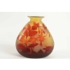 Emile Gallé : Vase « fushias » Rouge et Jaune | Biron |||
