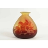 Emile Gallé : Vase « fushias » Rouge et Jaune | Biron Emile Gallé : Vase "fushias" Rouge et Jaune
