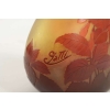 Emile Gallé : Vase « fushias » Rouge et Jaune | Biron Emile Gallé : Vase "fushias" Rouge et Jaune