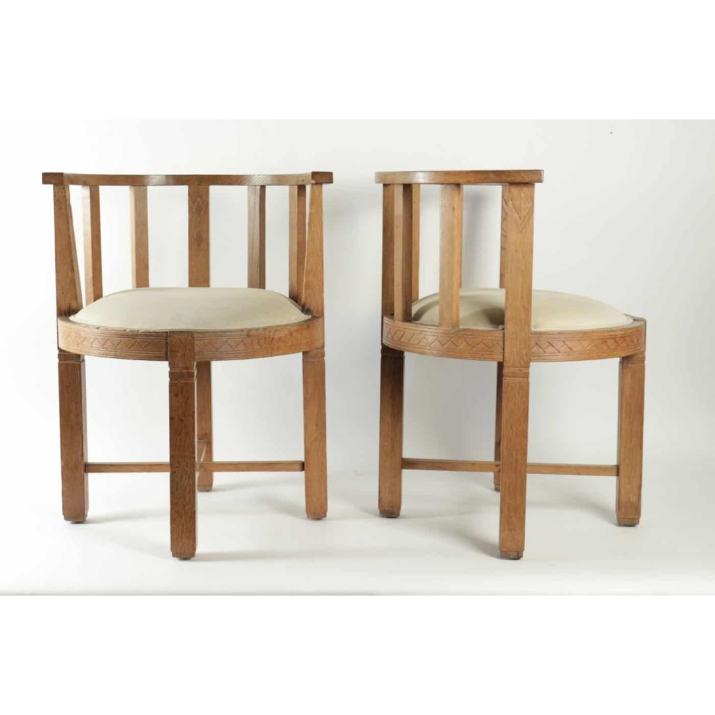 Jallot Léon,paire de fauteuils | Biron ||||||||