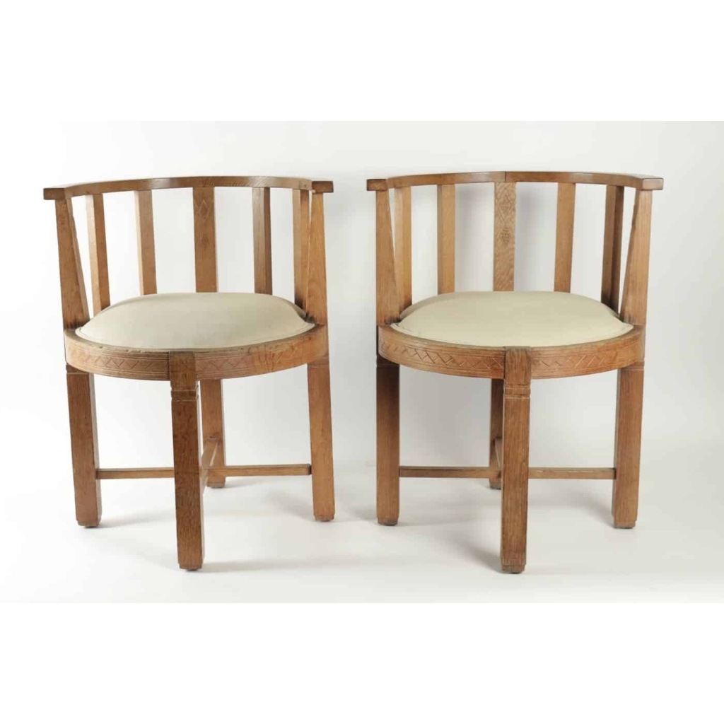 Jallot Léon,paire de fauteuils | Biron Jallot Léon,paire de fauteuils