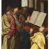 David jouant de la harpe - Ecole hollandaise vers 1600