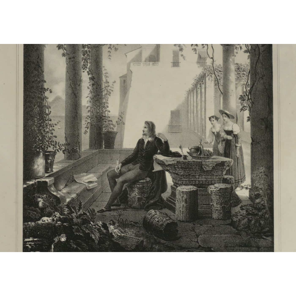 Lithographie, Gravure, Maison de Tasso Torquato | Biron Lithographie, Gravure, Maison de Tasso Torquato