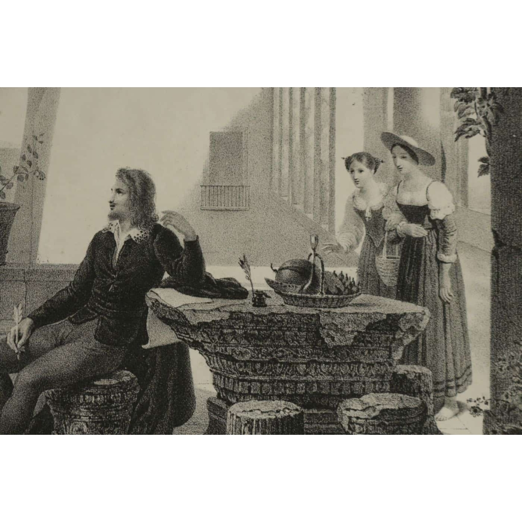 Lithographie, Gravure, Maison de Tasso Torquato | Biron Lithographie, Gravure, Maison de Tasso Torquato