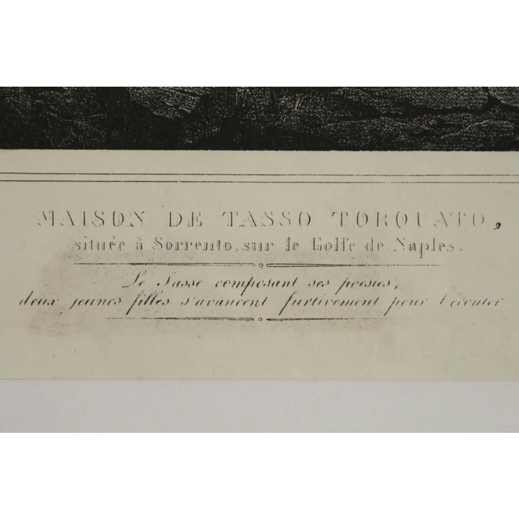 Lithographie, Gravure, Maison de Tasso Torquato | Biron Lithographie, Gravure, Maison de Tasso Torquato
