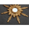 1950/70′ Miroir Soleil ,Bois Doré 102 cm | Biron 1950/70' Miroir Soleil ,Bois Doré 102 cm