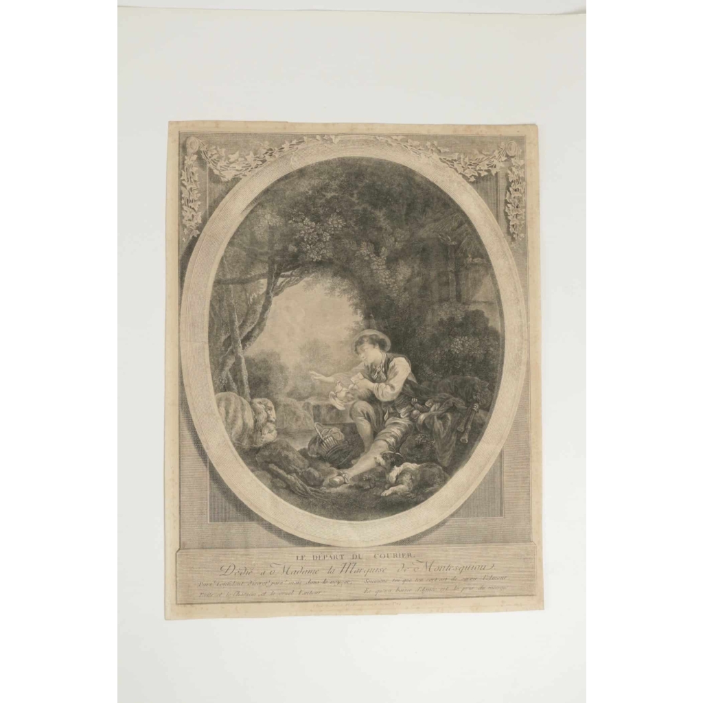 Paire Degravure Romantique, XIXème Siècle, « le Départ Du Courrier » L’arrive Du Courrier” | Biron Paire Degravure Romantique, XIXème Siècle, "le Départ Du Courrier" L’arrive Du Courrier”