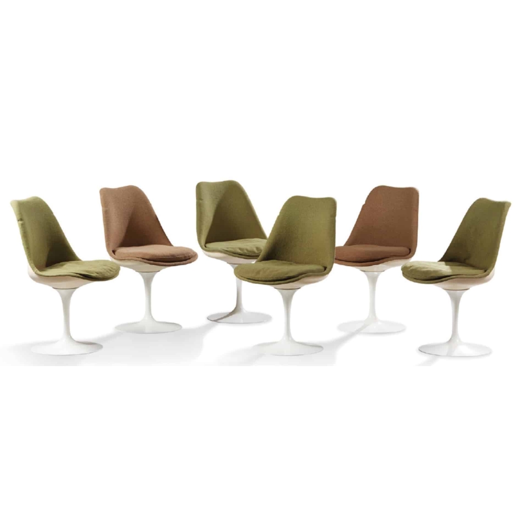 EERO SAARINEN (1910-1961) & KNOLL INTERNATIONAL Suite de six chaises modèle Tulipe | Biron 