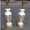 1950/60 Paire de Lampes Baccarat Overlay