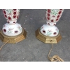 1950/60 Paire de Lampes Baccarat Overlay