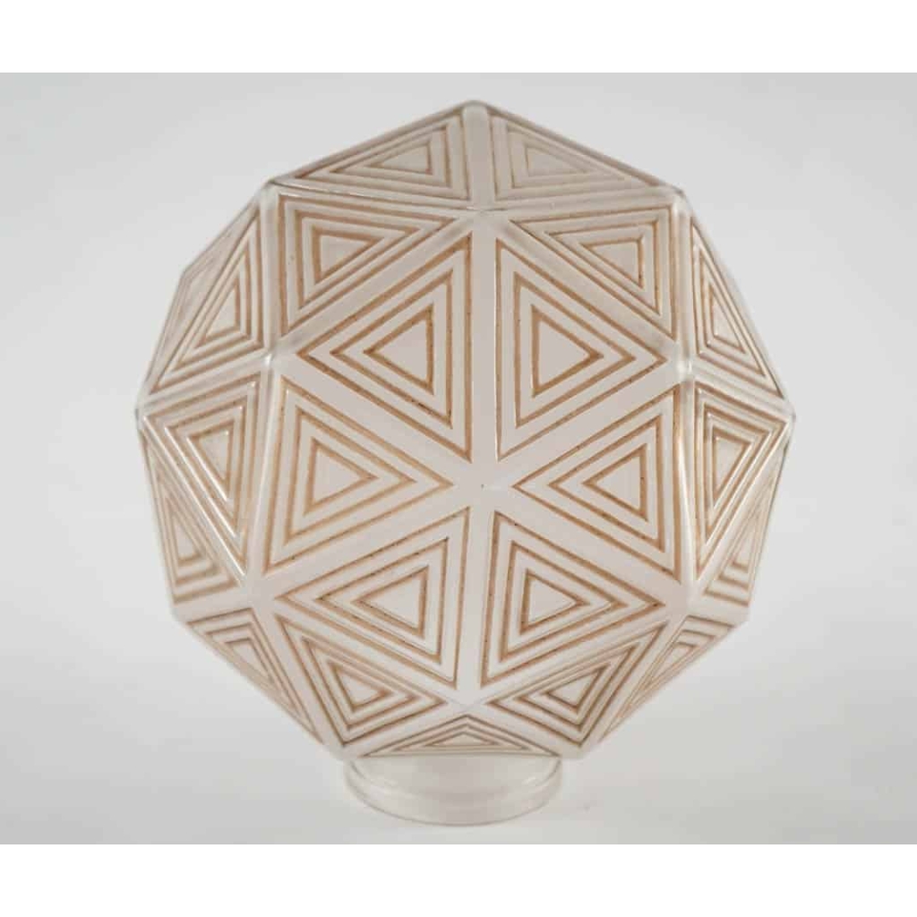René lalique Suspension « Nanking » émaillé Gold | Biron René lalique Suspension "Nanking" émaillé Gold