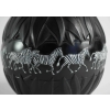 Marie Claude Lalique : Pair of Black and Frosted Glass ‘TANZANIA’ Vases | Biron Marie Claude Lalique : Pair of Black and Frosted Glass 'TANZANIA' Vases