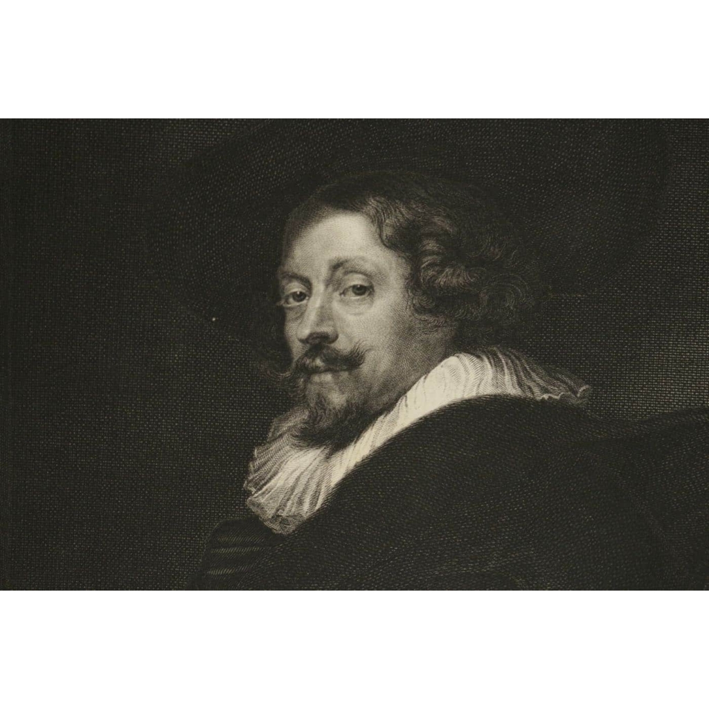 Gravure représentant le portrait de P.P.Rubens | Biron Gravure représentant le portrait de P.P.Rubens