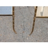 1950/70′ Paire de Bouts de Canapés Bronze Décor Bambou , Style Maison Bagués 40 X 40 cm | Biron 1950/70' Paire de Bouts de Canapés Bronze Décor Bambou , Style Maison Bagués 40 X 40 cm