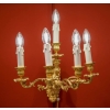Paire d’appliques bronze à 5 bras de lumière | Biron Paire d'appliques bronze à 5 bras de lumière