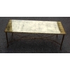 1950/70′ Table Basse en Bronze Doré Décor Palmier Maison Charles 112 X 48 cm | Biron 1950/70' Table Basse en Bronze Doré Décor Palmier Maison Charles 112 X 48 cm