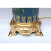 Paire de lampes rouleaux en émaux cloisonnés et bronze doré, circa 1900