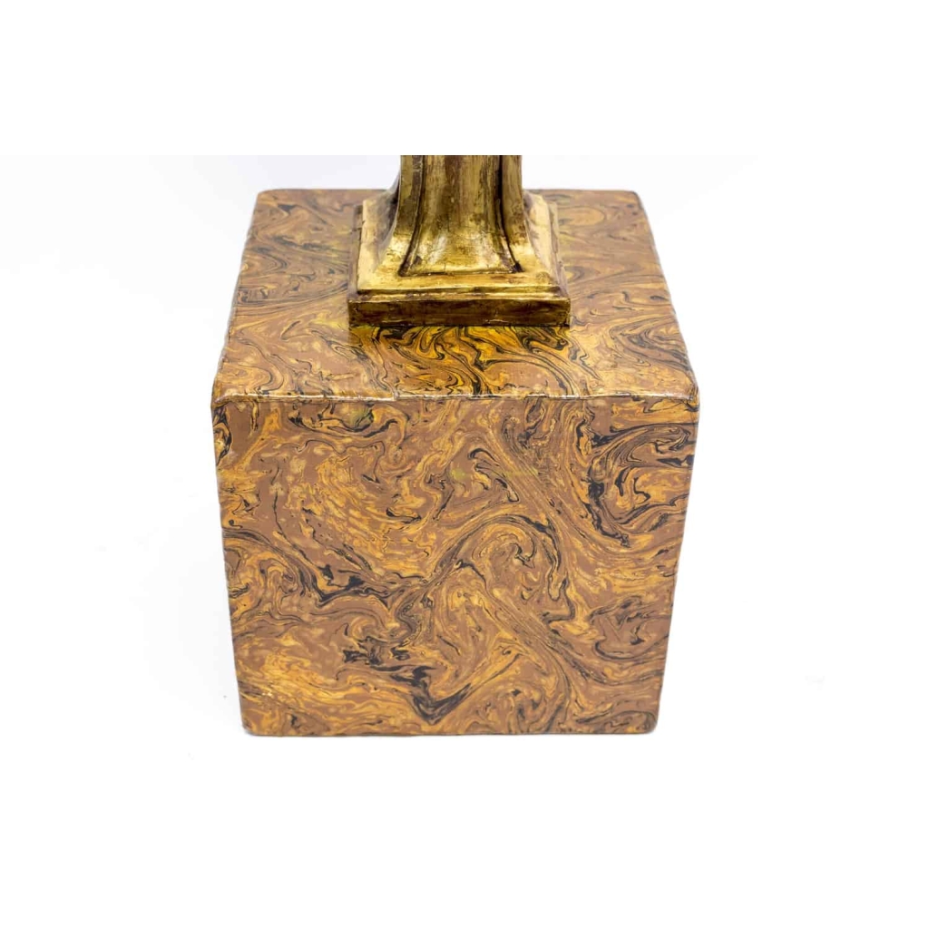 Paire de consoles représentant des putti, bois doré, fin XIXème siècle | Biron Paire de consoles représentant des putti, bois doré, fin XIXème siècle
