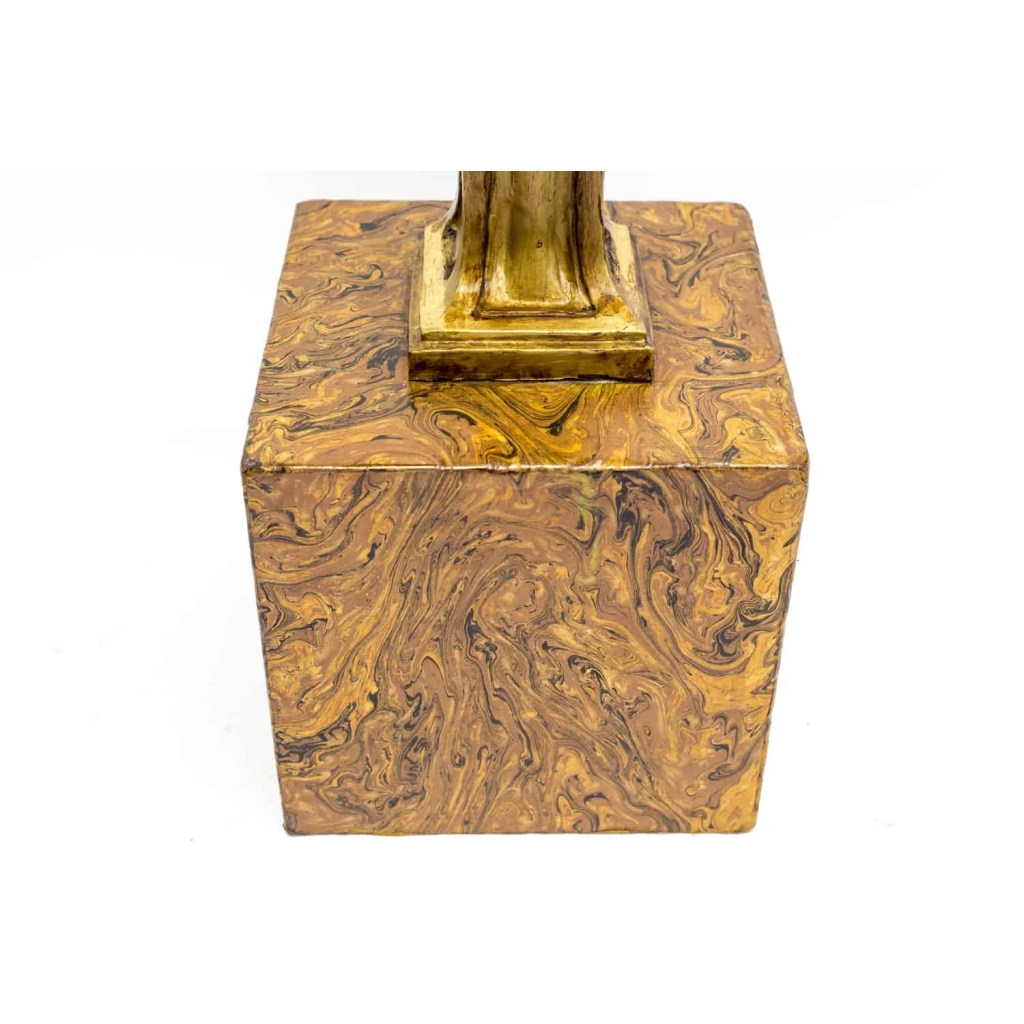Paire de consoles représentant des putti, bois doré, fin XIXème siècle | Biron Paire de consoles représentant des putti, bois doré, fin XIXème siècle