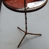 1970' Serviteur en Bronze Avec Galerie Modele Bambou Maison Bagués