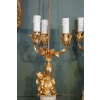 Paire De Candélabres De Style Louis XVI Formant Lampes. XIX ème. | Biron Paire De Candélabres De Style Louis XVI Formant Lampes. XIX ème.