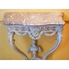 Console De Style Louis XV En Bois Peint Du XIX ème Siècle