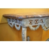 Console De Style Louis XV En Bois Peint Du XIX ème Siècle
