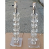 1970/80′ Paire de Lampes en Verre de Style Design | Biron 1970/80' Paire de Lampes en Verre de Style Design