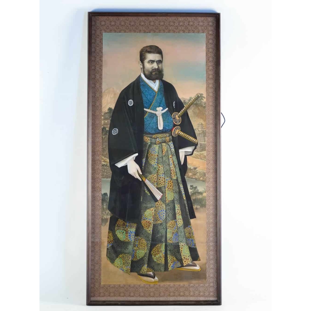 Portrait de Léon ROCHES (1809-1901) école japonaise fin 19e siècle | Biron |||||||
