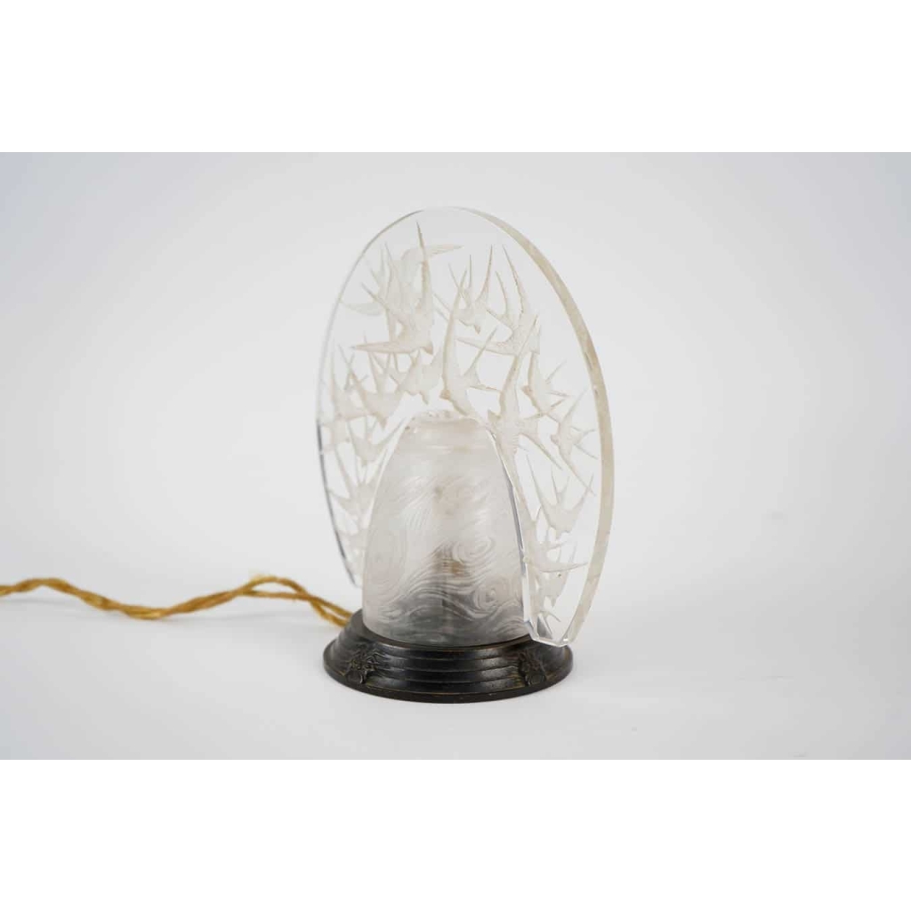 René Lalique "Hirondelles " Veilleuse