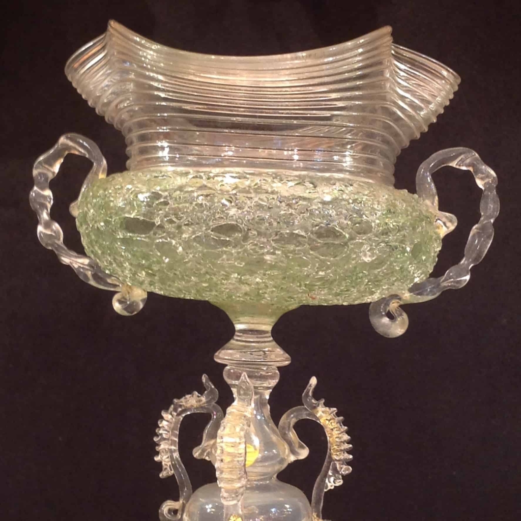 Verre Venise 19em Ghiaccio Vert | Biron Verre Venise 19em Ghiaccio Vert