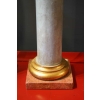 Paire de colonnes en bois polychrome 19e siècle | Biron Paire de colonnes en bois polychrome 19e siècle